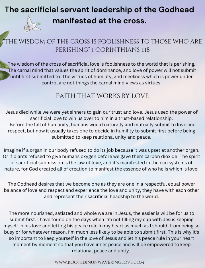 The power of love vs the love of power: The sacrificial servant leadership of the Godhead